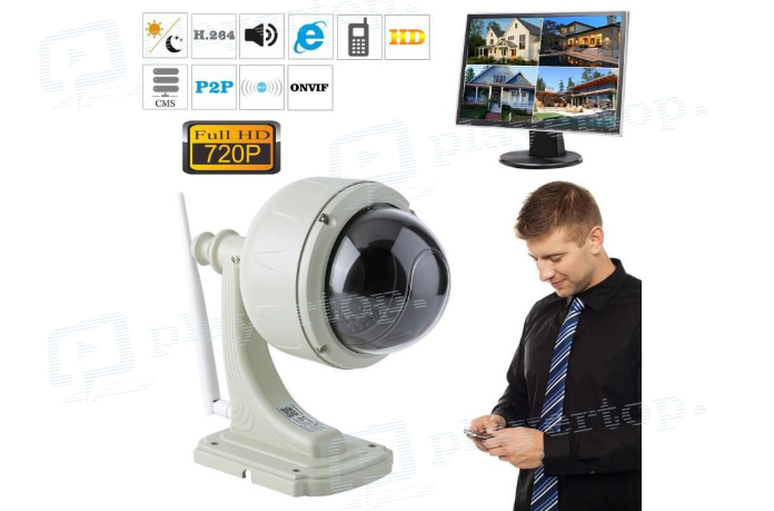 Caméra de surveillance avec zoom